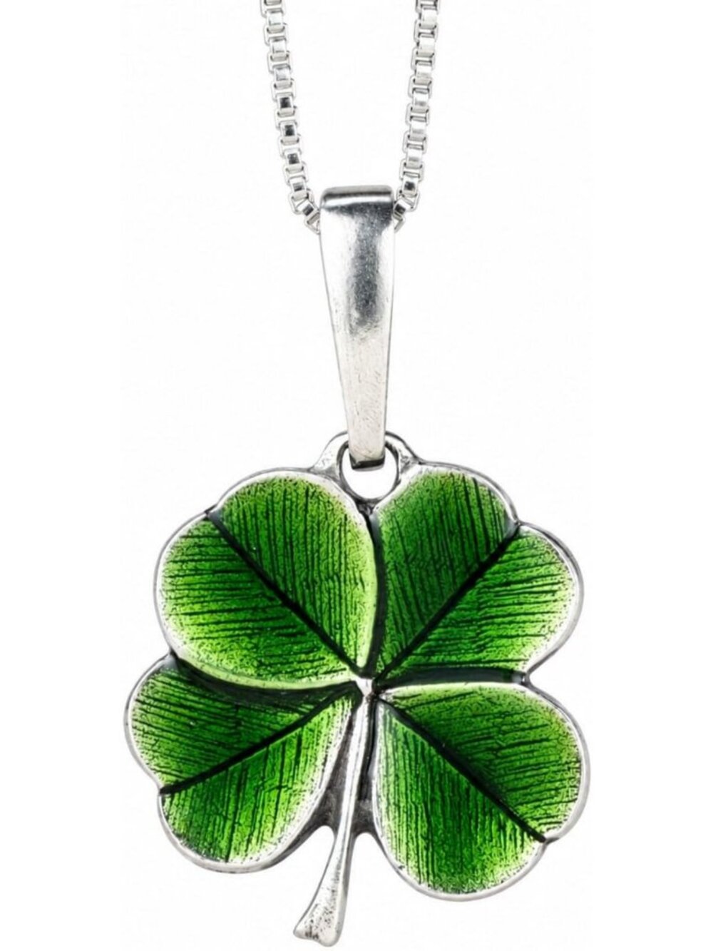Handcrafted Four Leaf Clover Pendant Necklace | Pewter Jewelry Made in USA